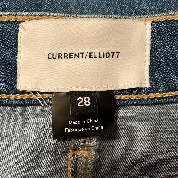 Current/Elliott Distressed Skinny Jeans Size 28 - Picture 3 of 6